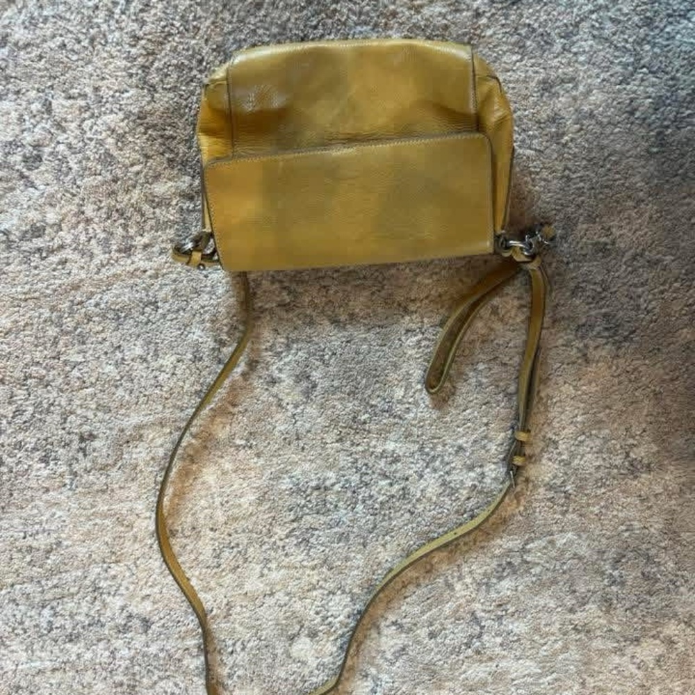 Frye Mustard Leather Crossbody Bag